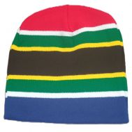 SA Flag Knitted Beanie Hats 10 Pack
