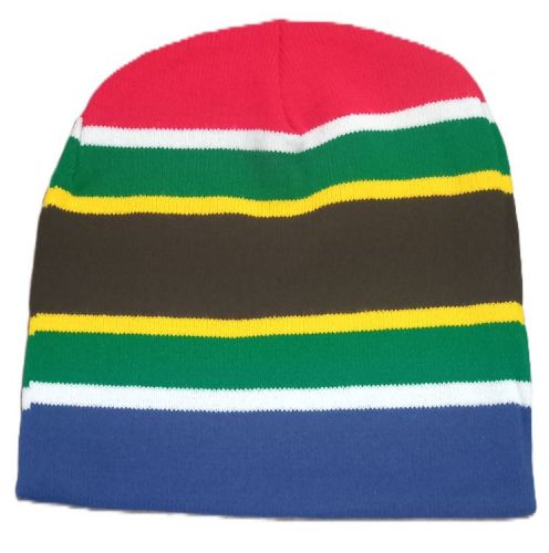 SA Flag Knitted Beanie Hats 10 Pack