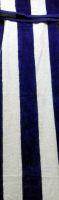 Navy Blue White Stripe Beach Towel