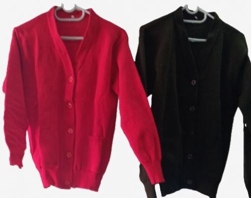 Plain Cardigan Jersey