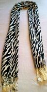 Black White Zebra Scarf