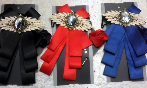 Ribbon Bowknot Brooch Pin Set