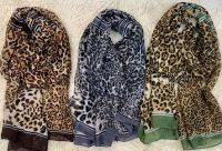 Brown Leopard Scarf