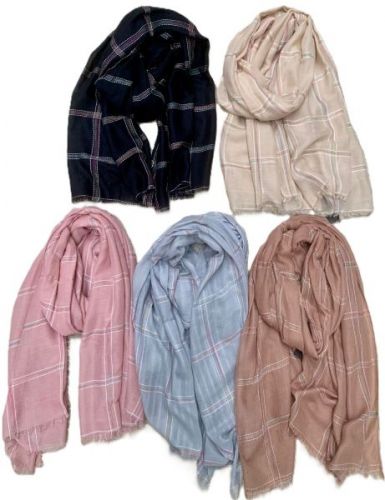 Cotton Check Scarf