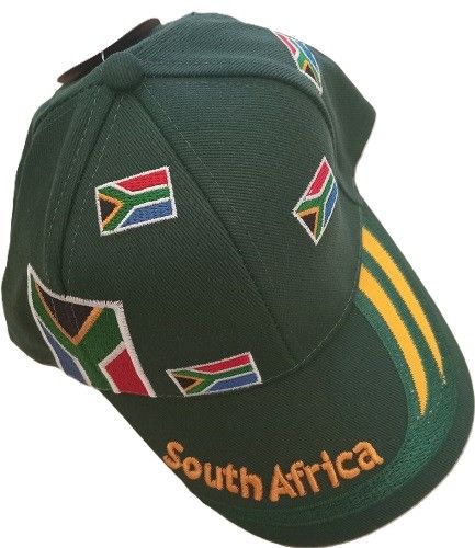Green South Africa Flag Cotton Cap