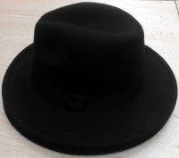 Black Felt Fedora Hat