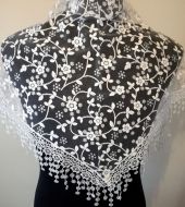 White Lace Scarf