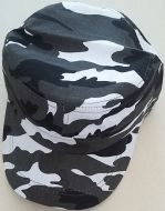 Grey Cuban Military Camo Cap