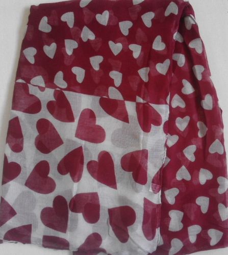 Hearts Print Scarf