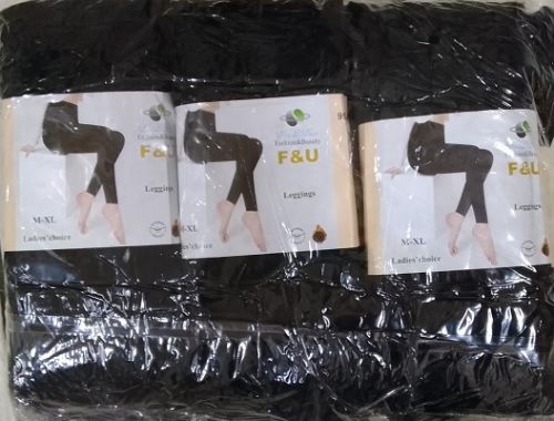 Ladies Black Leggings Pack 12