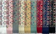 Ladies Embroidered Pashmina Scarves 10 Pieces