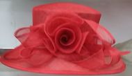 Red Floral Formal Hat