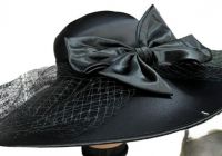 Satin Black Dress Hat