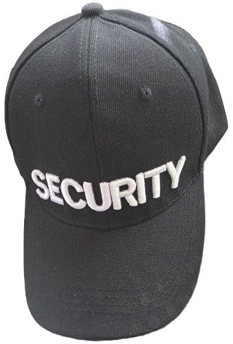 Mens Black Security Cap 10 Pack