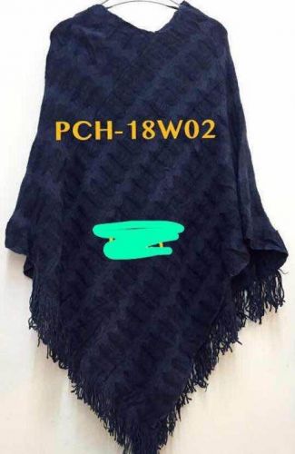 Navy Blue Mexican Poncho