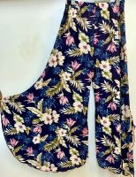 Navy Floral Palazzo Pants