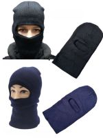 Knitted Black Balaclava 12 Pieces