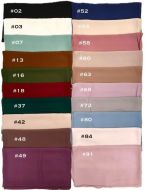 Soft Chiffon Hijabs 12 Scarves Pack
