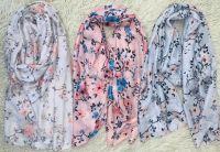 Soft Pink Floral Cotton Scarf