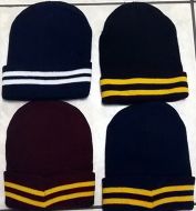 Striped School Beanie Hat