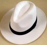 White Fedora Straw Hat