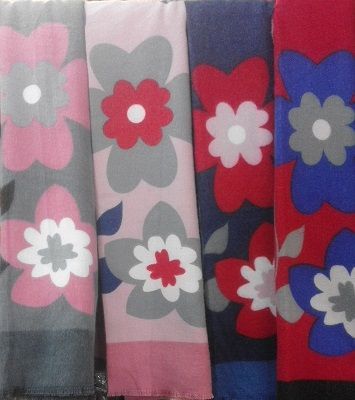 Ladies Floral Cashmere Scarf