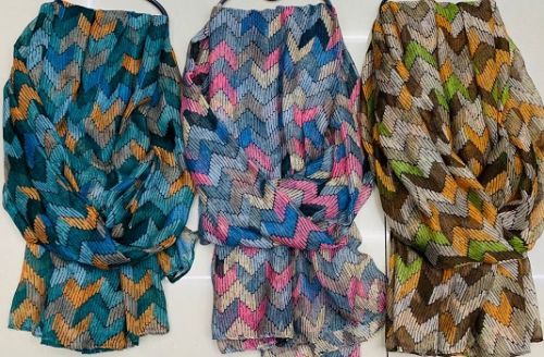 Printed Geometric Scarf